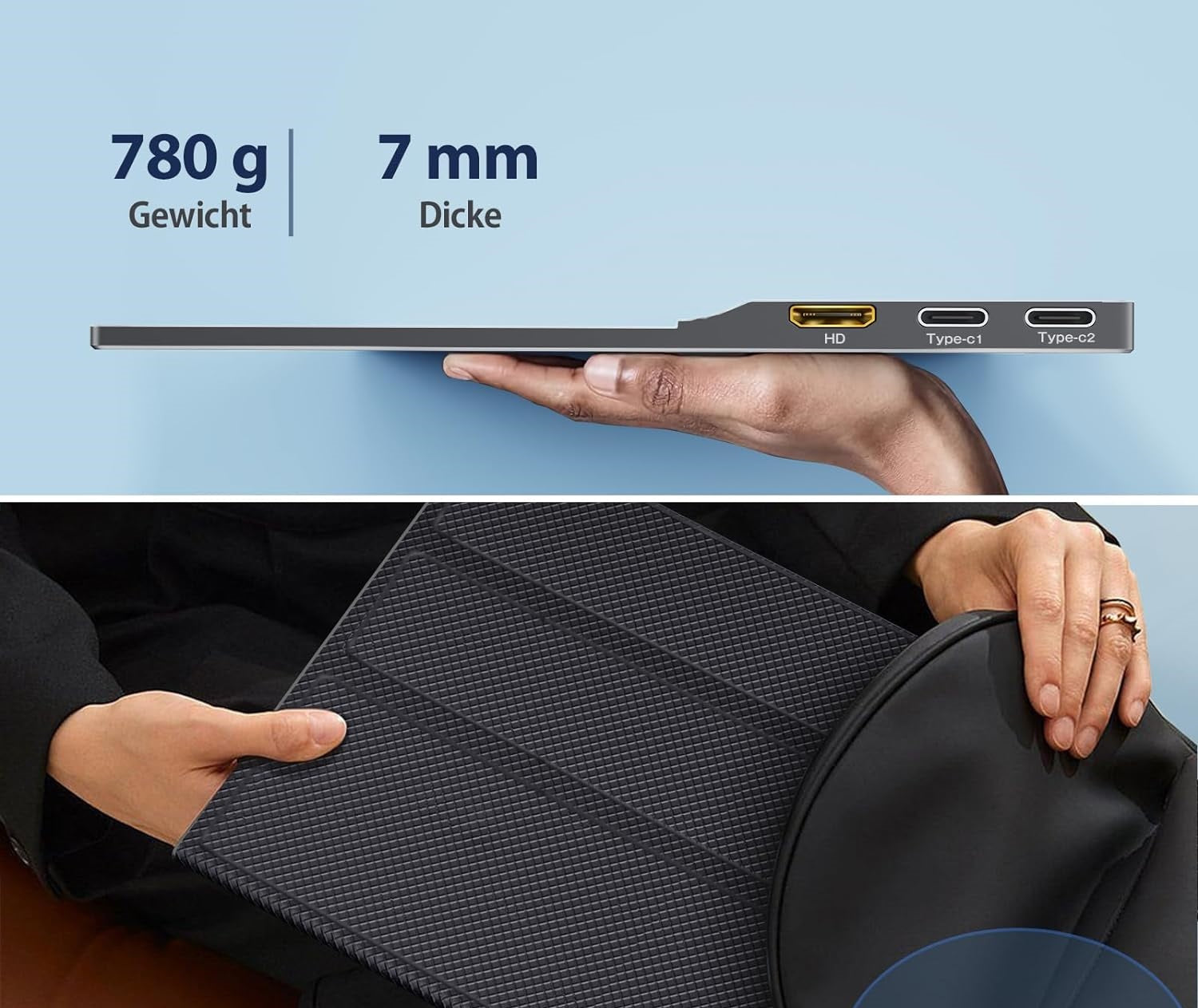 CUIUIC Portable 15,6" Monitor for Laptop/MacBook/PC/Xbox/PS Cover New Brand no brand