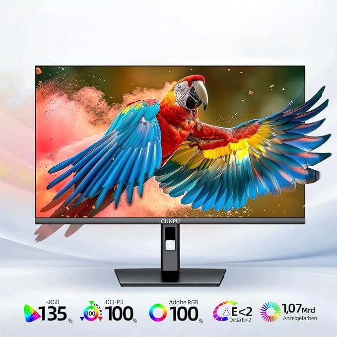 CUNPU 24-inch monitor 4K, height adjustable, with 2 G3377 speakers Brand Monitor