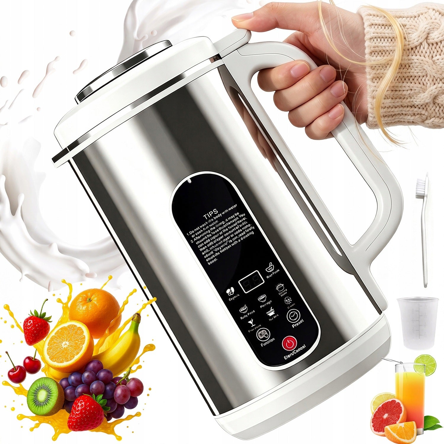 CUP BLENDER FOR SMOOTHIE COCKTAILS 1200ML BOTTLE OF 8 PROGRAMS 800W