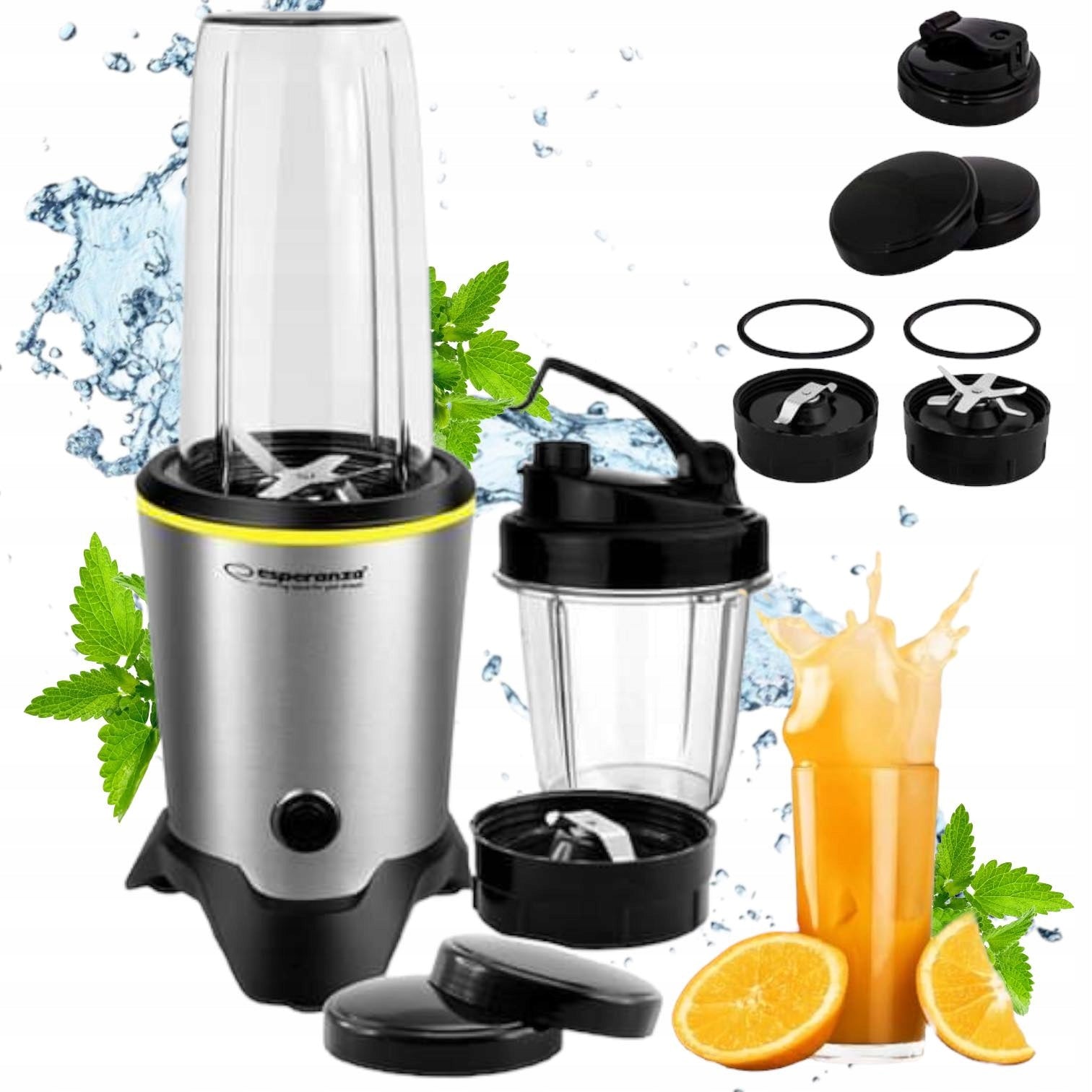CUP BLENDER FOR SMOOTHIE COCKTAILS ICE CRUSHING 1000W 2 CUPS