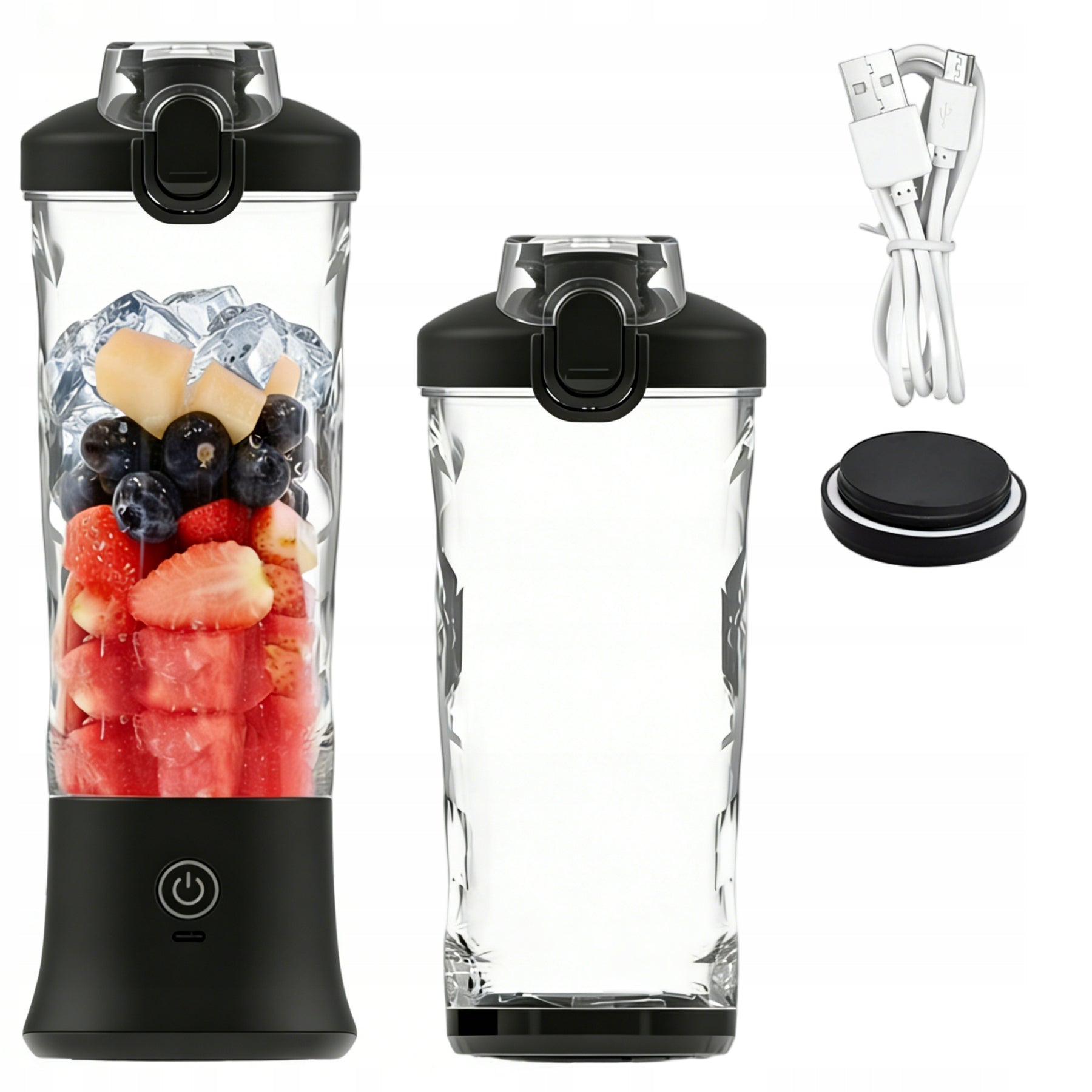 CUP BLENDER PORTABLE WIRELESS USB FOR PERSONAL SMOOTHIE 600ML