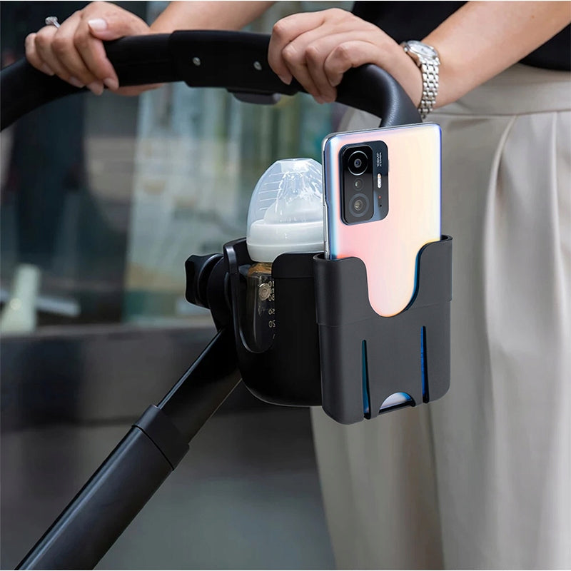 CUP HOLDER BOTTLE THERMOS PHONE FOR STROLLER WALKER Manufacturer code UCHWYT NA KUBEK BUTELKĘ TELEFON DO WÓZKA