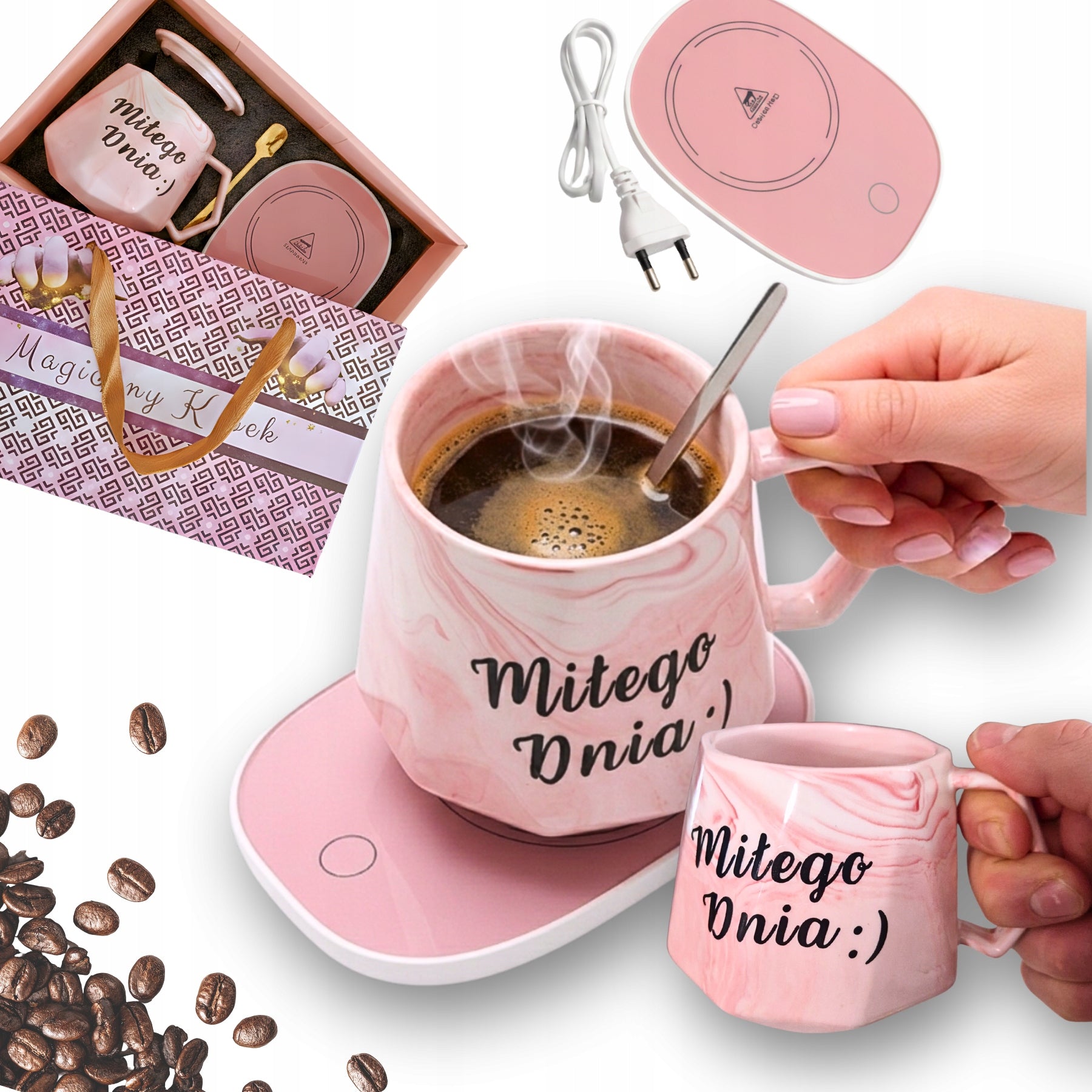 CUP WARMER Ceramic Mug TEA SET GIFT