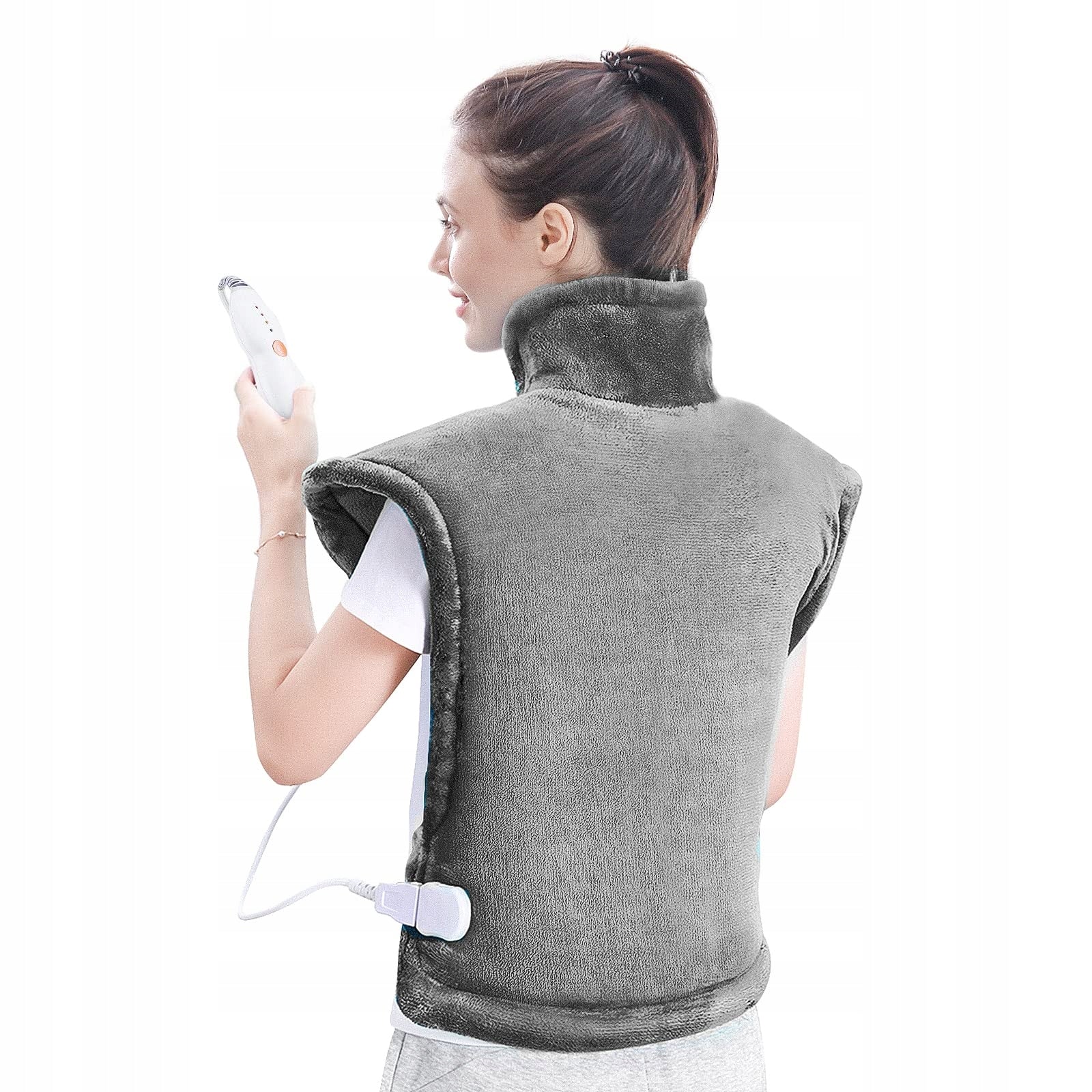 CURECURE Back Heating Pillow Shoulders Neck 60x85cm 4 Levels Temp.