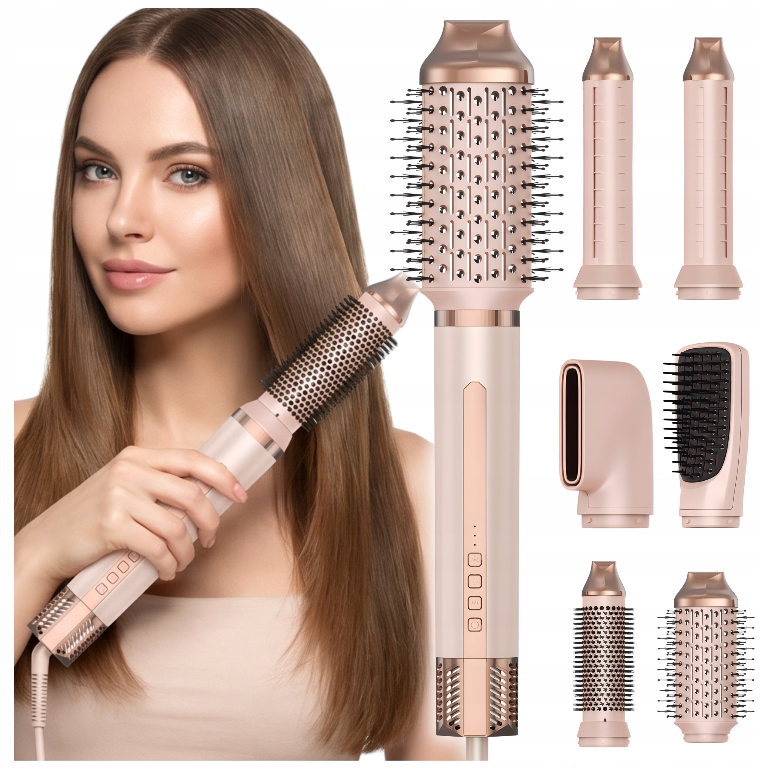CURLING IRON MULTIFUNCTION DRYER 6IN1 INVERTER BRUSH IONIZATION FOR HAIR