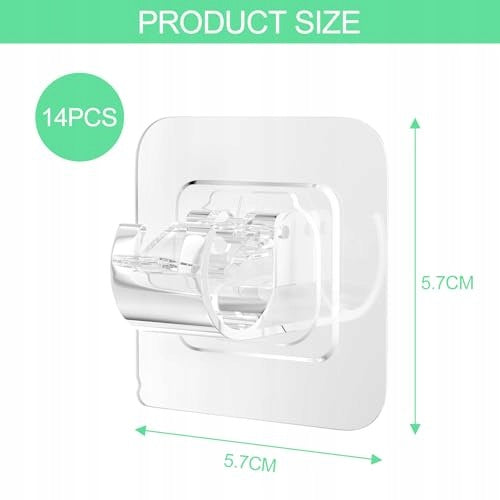 CURTAIN HOOKS WITHOUT DRILLING 14PCS SELF ADHESIVE FOR WINDOWS FOR HOME Manufacturer code Nieoznaczona