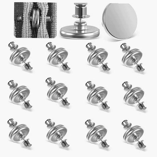 CURTAIN MAGNETS SILVER ROUND STRONG FOR TABLECLOTHS 24 PIECES metal