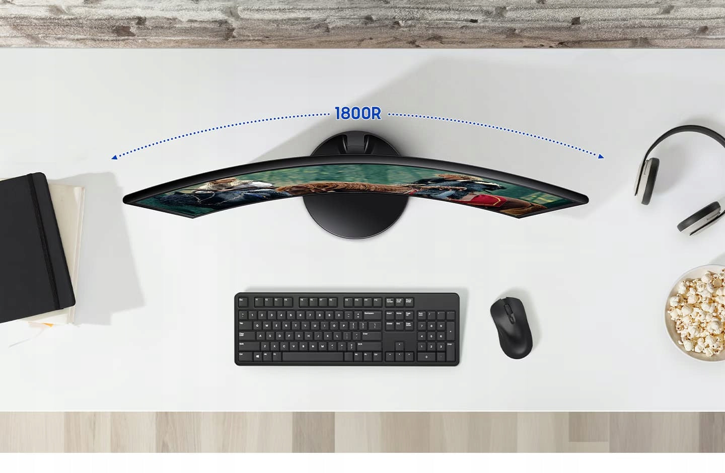 CURVED MONITOR SAMSUNG GAMING 24 INCH 100Hz FULL HD HDMI Packaging status original