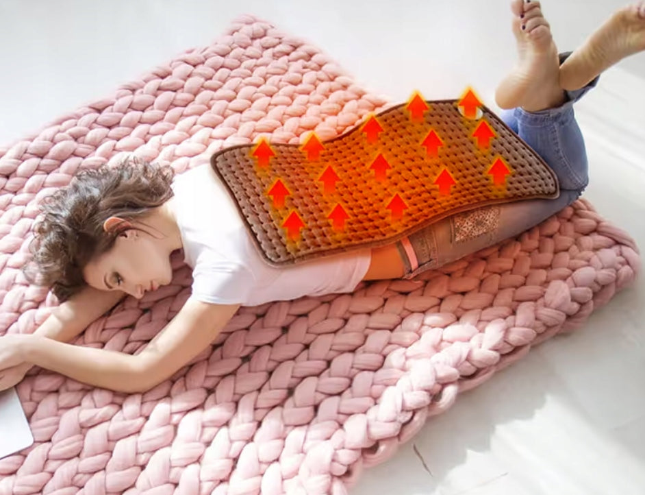 CUSHION ELECTRIC HEATING MAT 60 X 30 SOFT GREY 3 HEATING MODES Medical device no