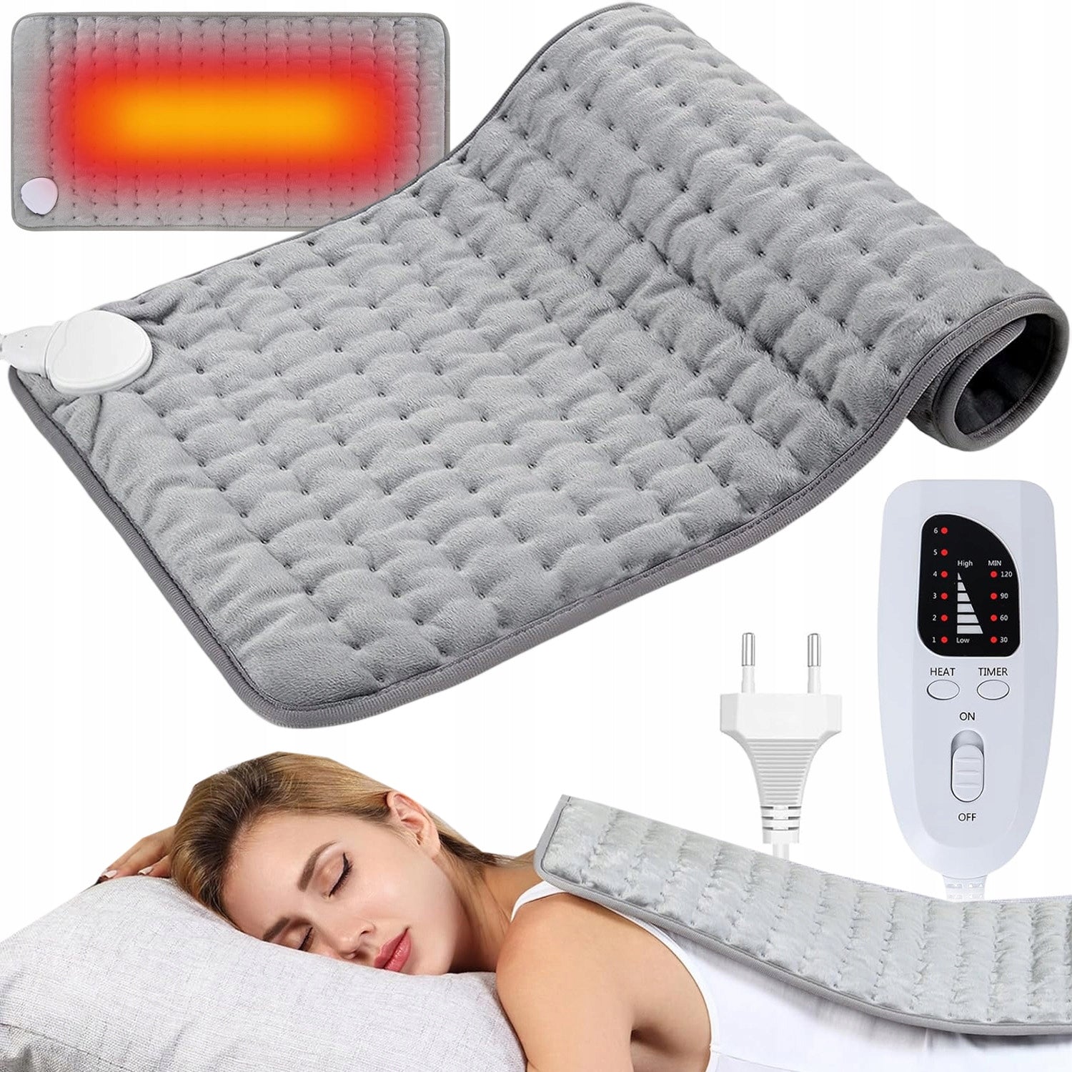 CUSHION ELECTRIC HEATING MAT HOT WATER BOTTLE FOR BACK JOINTS MUSCLES BELT