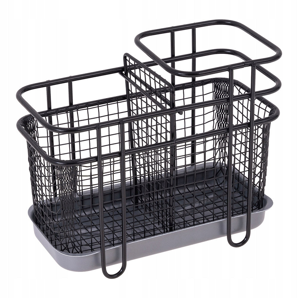 CUTLERY DRAINER BLACK OVAL 2 CHAMBER DRYER ANDER LOFT METAL Manufacturer code 5907800102222