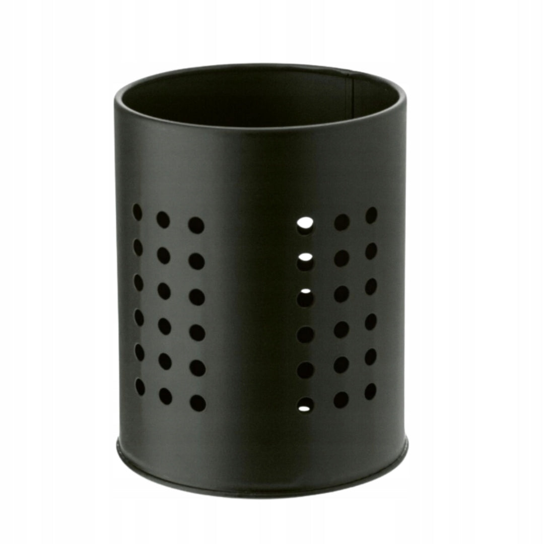 CUTLERY DRAINER CONTAINER METAL BLACK MAT CUTLERY ORGANIZER Packaging status original