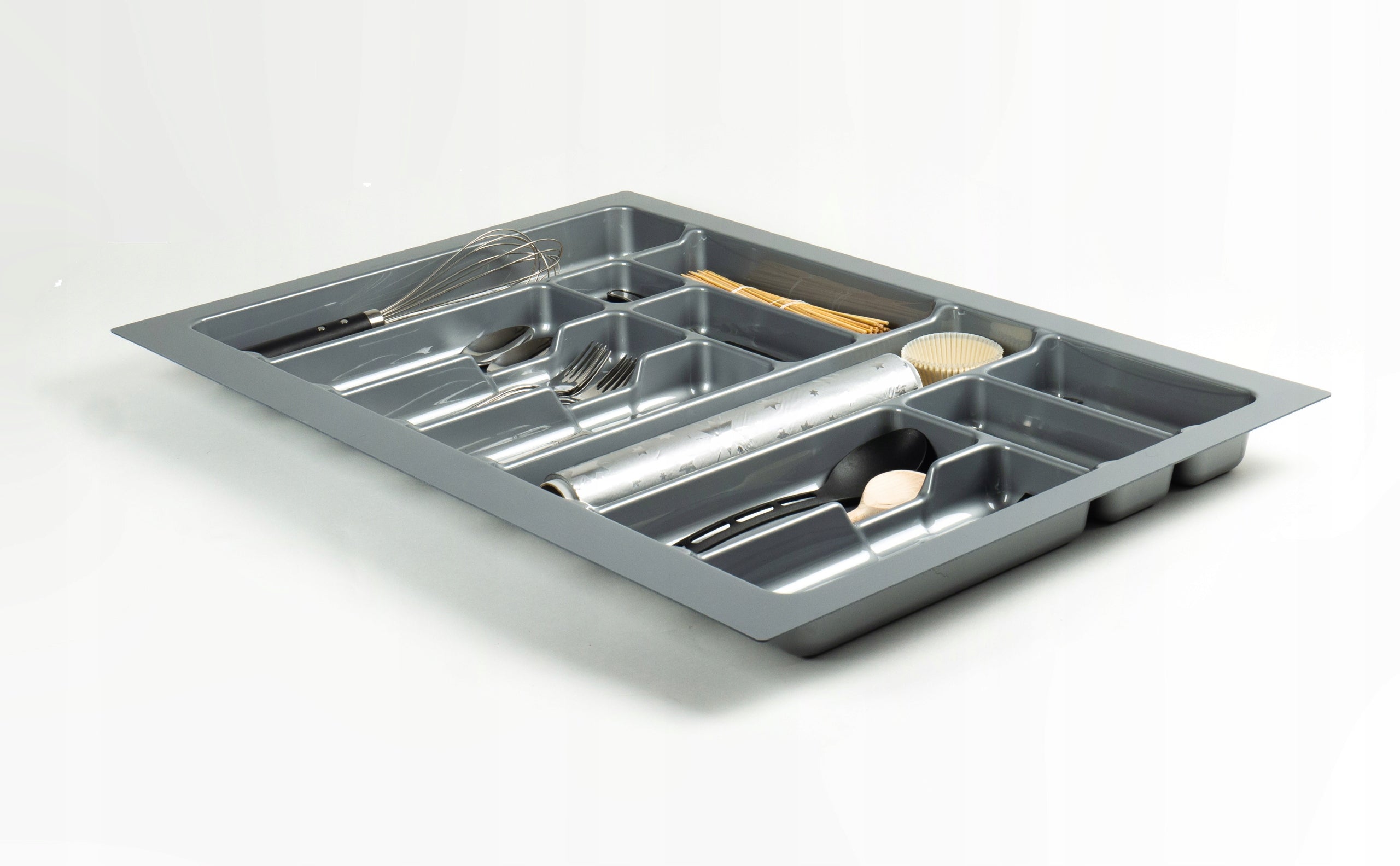 CUTLERY INSERT DRAWER ORGANIZER 80cm GREY Brand no brand
