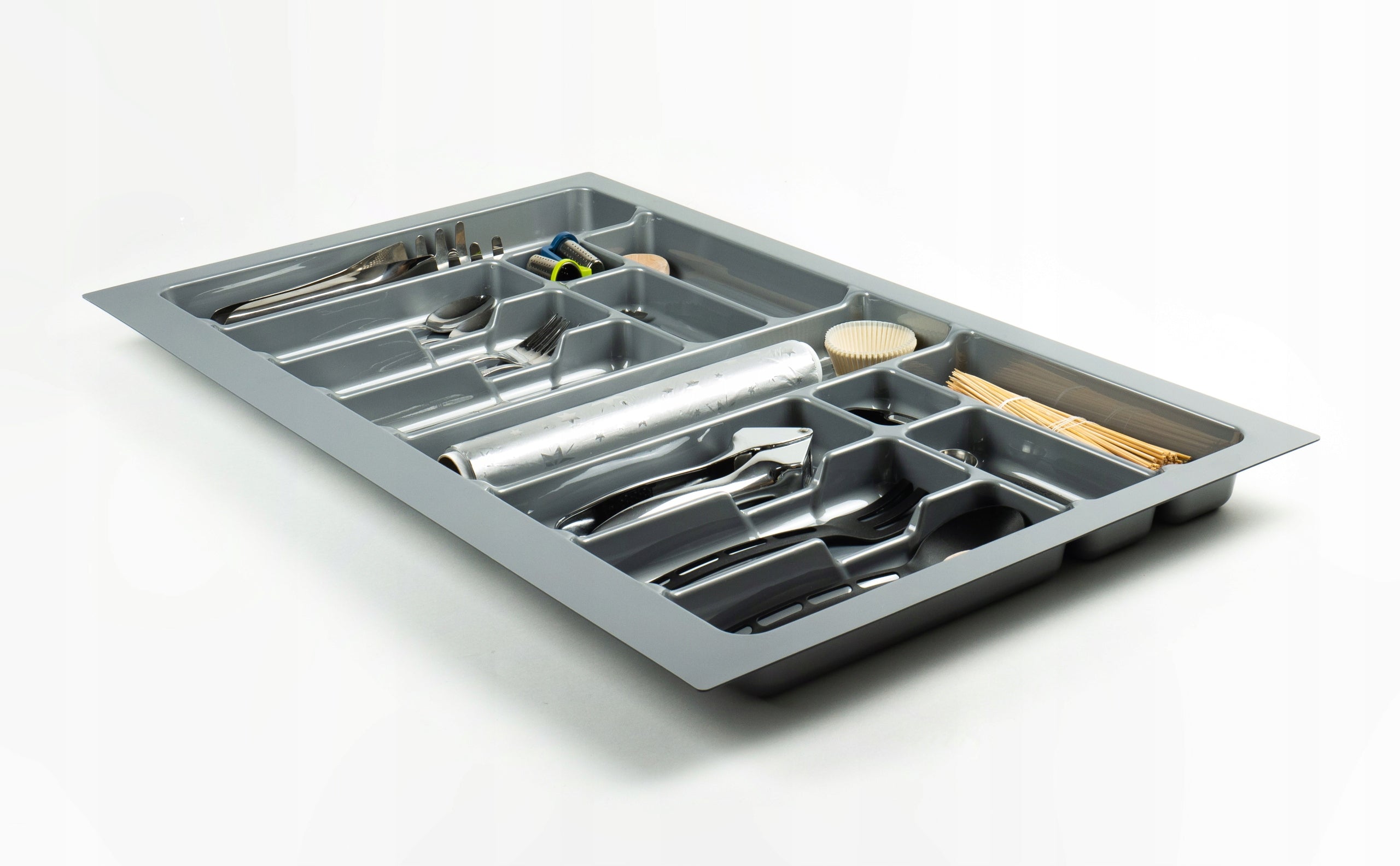 CUTLERY INSERT DRAWER ORGANIZER 90cm GREY Brand no brand