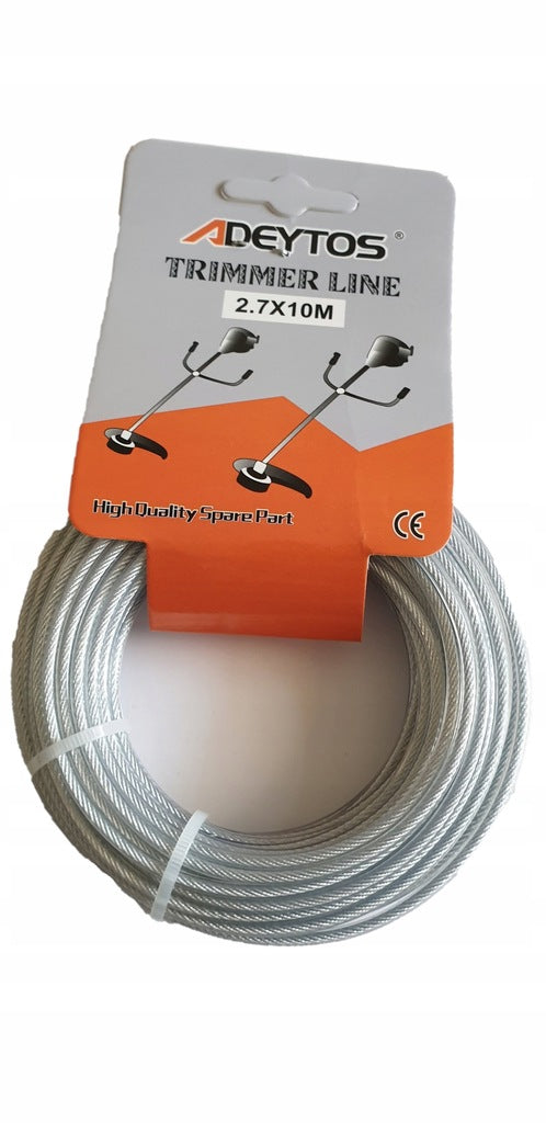 CUTTING LINE FOR SCYTHE REINFORCED WITH WIRE 2.7MM Manufacturer code 01