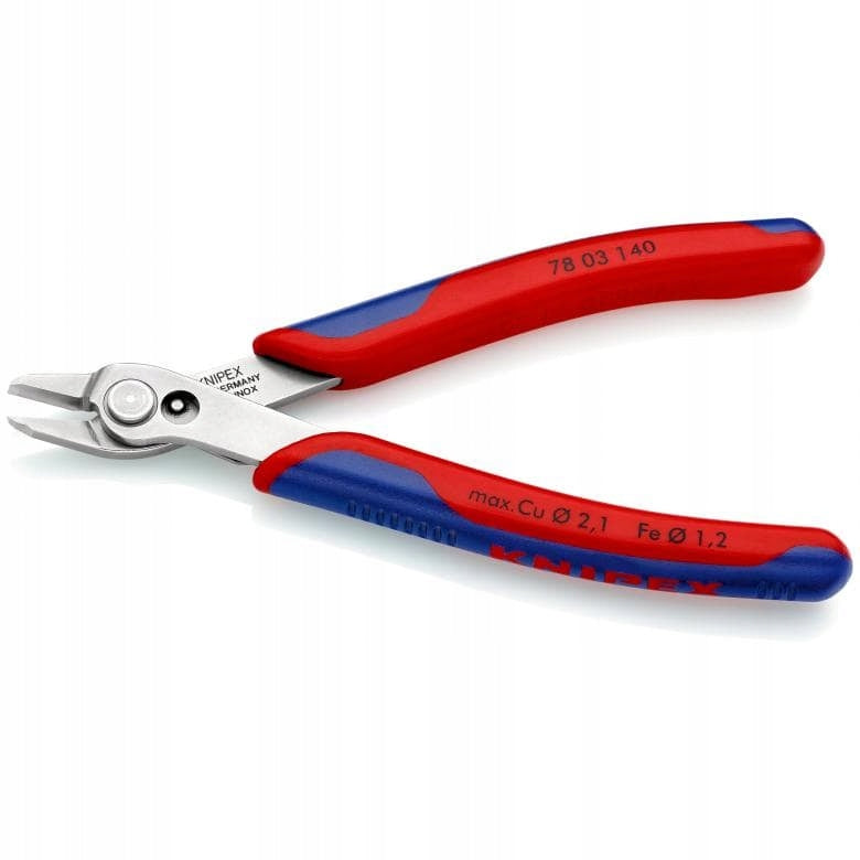 CUTTING PLIERS 140MM ELECTRONIC SUPER KNIPS XL 78 03 140 KNIPEX