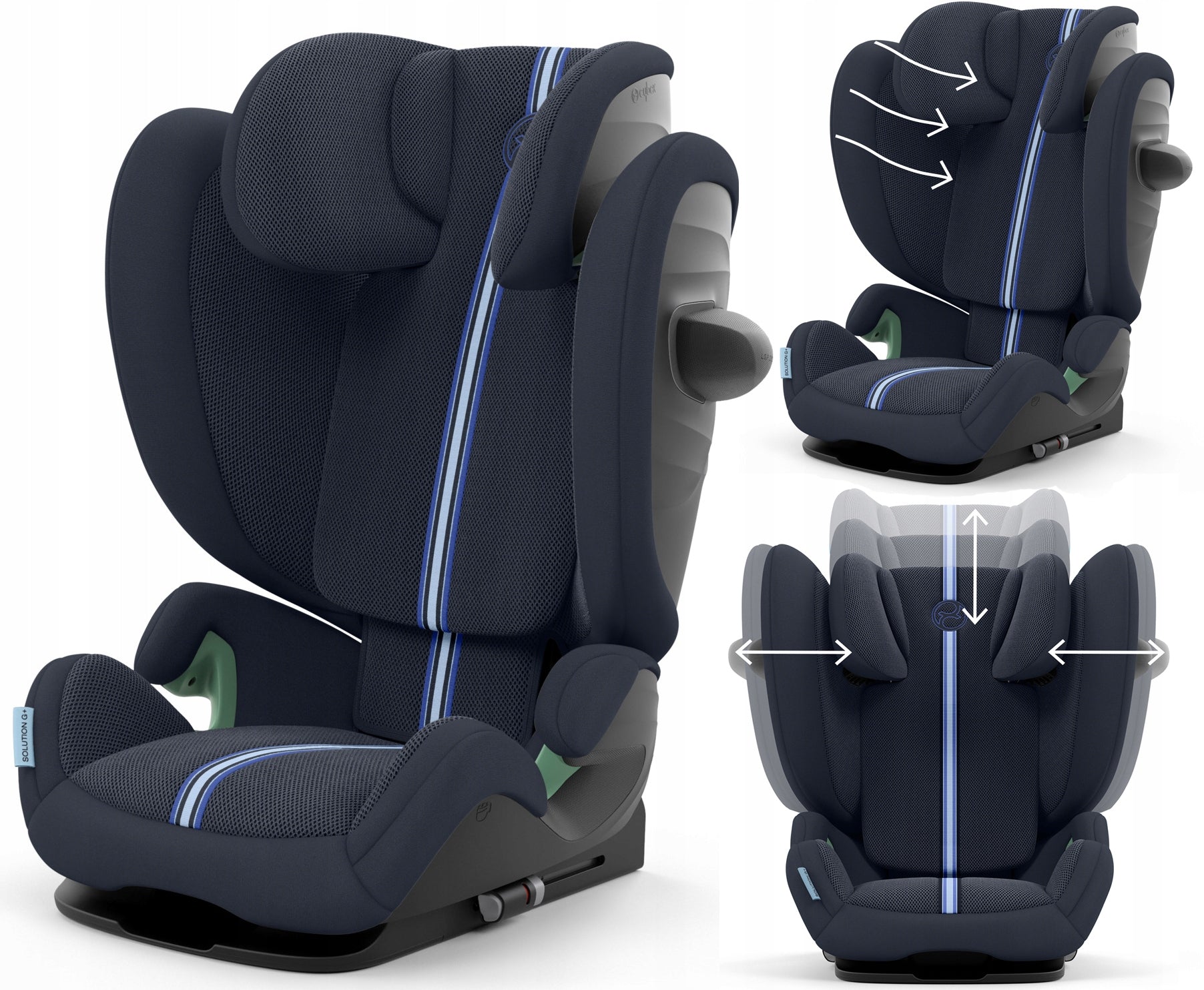Automobilinė kėdutė Cybex Solution G I-Fix Plus, 15-50 kg, Ocean Blue