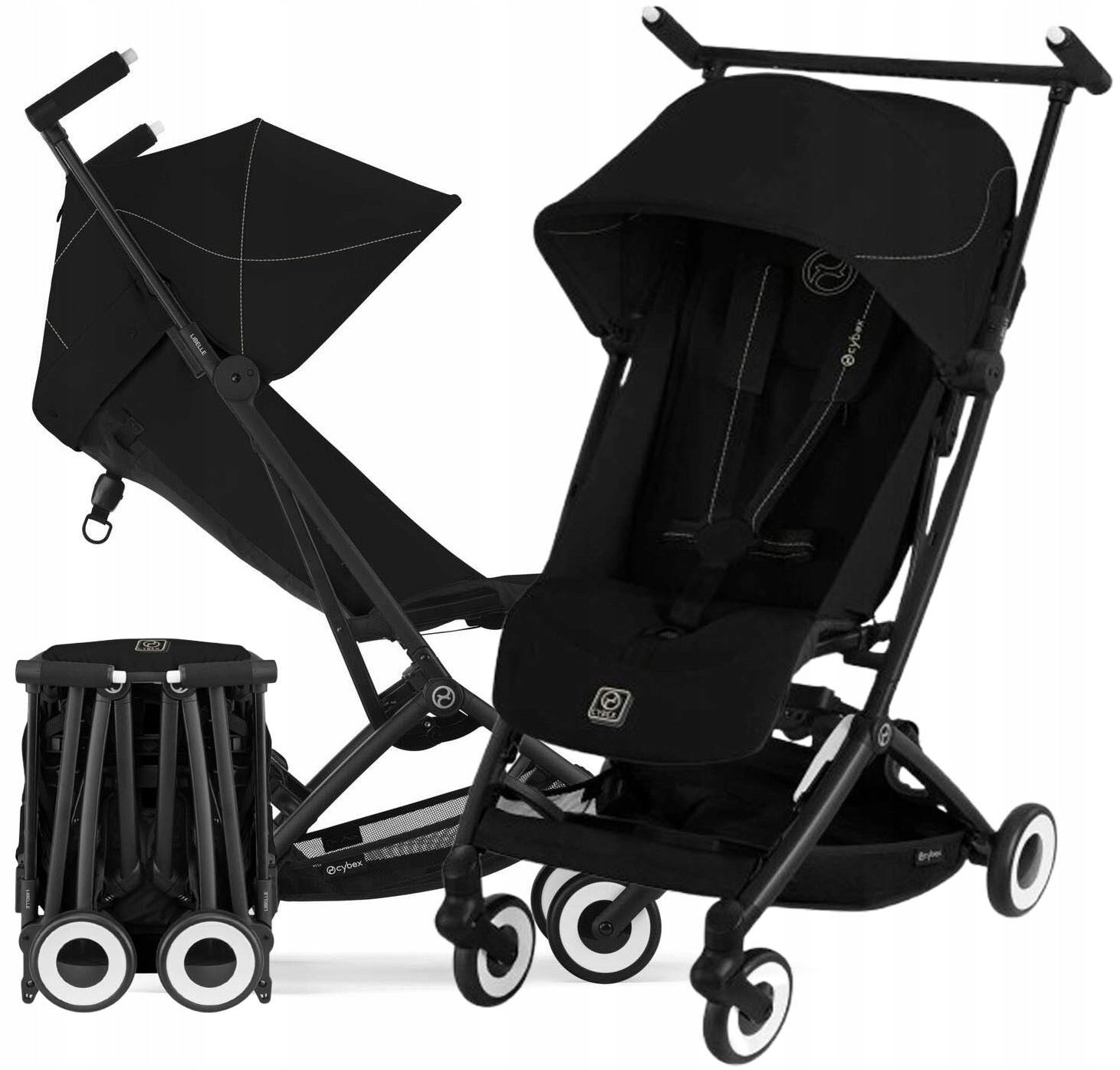 CYBEX LIBELLE LIGHTWEIGHT STROLLER FOR BABY MAGIC BLACK
