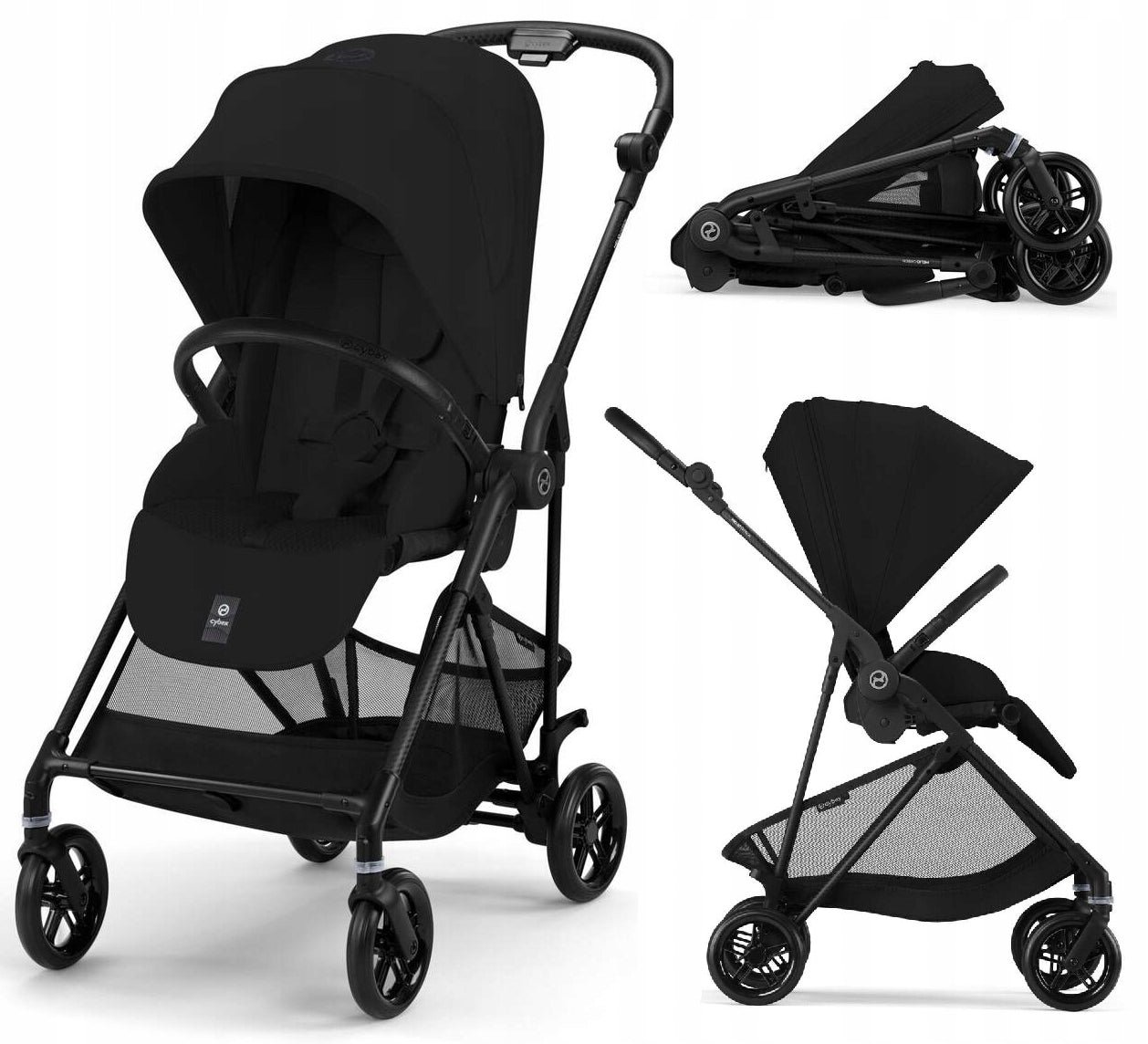 CYBEX MELIO Carbon 3.0 '25 5,9kg Trolley t/p went backrest Magic Black