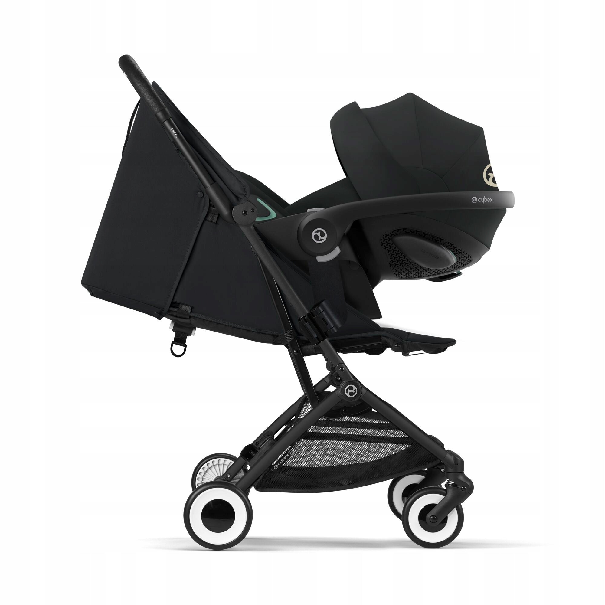 CYBEX ORFEO light 6,3 kg aircraft trolley '26 viewfinder in booth, Magic Black Manufacturer code ORFEO