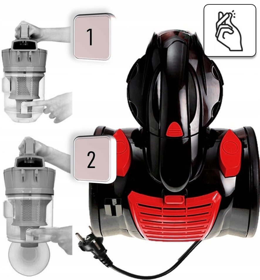 CYCLONE BAGLESS VACUUM CLEANER 4000W HEPA FILTER LIGHT STRONG Brand Elektromet