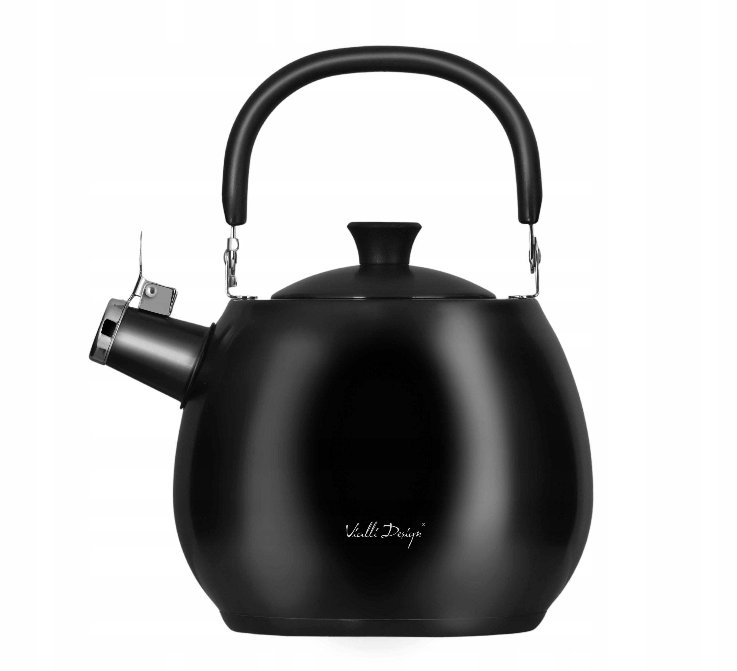 Vialli Design virdulys su švilpuku Bolla, 2.5 l, matinio grafito spalvos