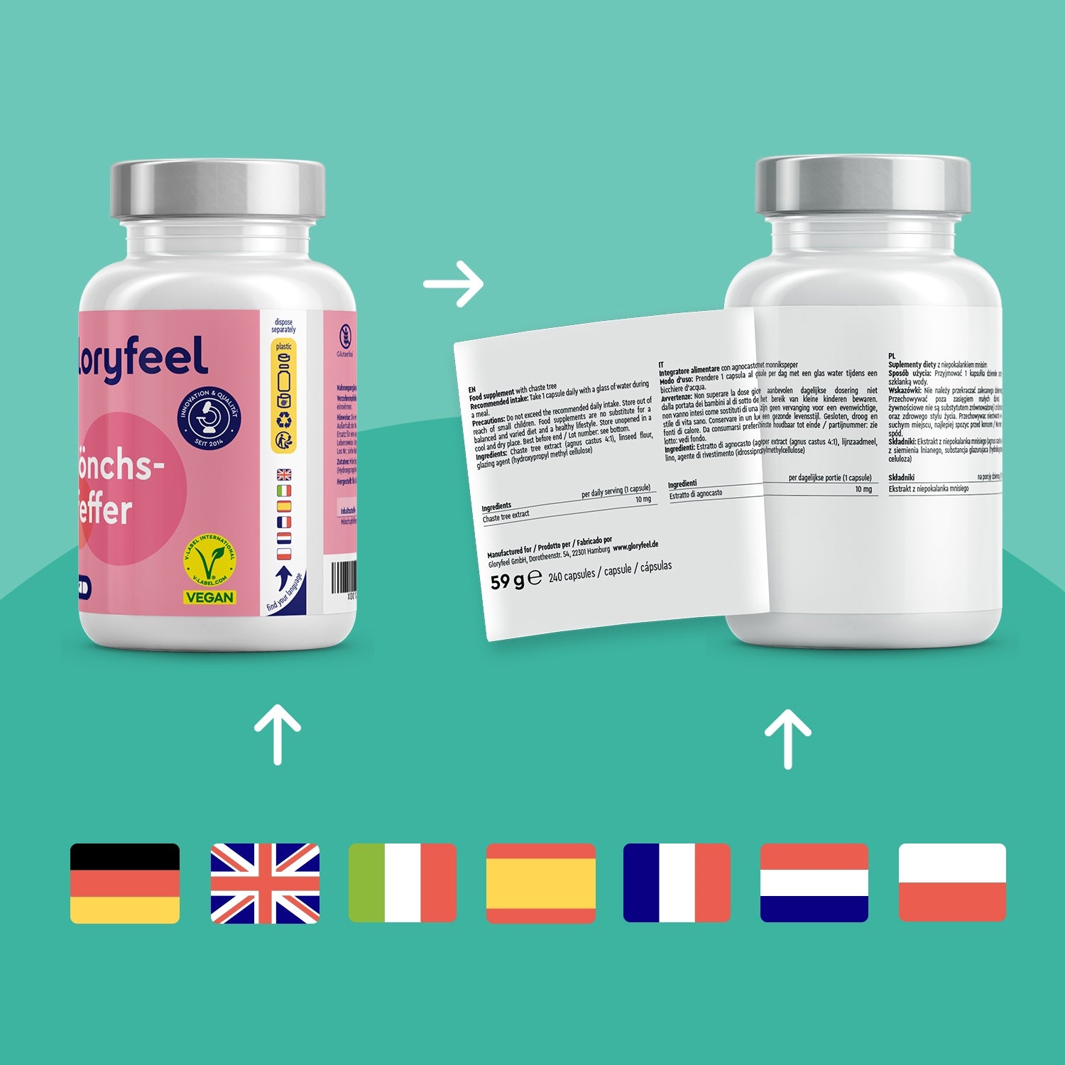 CZYSTY NIEPOKALANEK VITEX AGNUS CACTUS 240k Ekstrakt 10:1 gloryfeel Name other