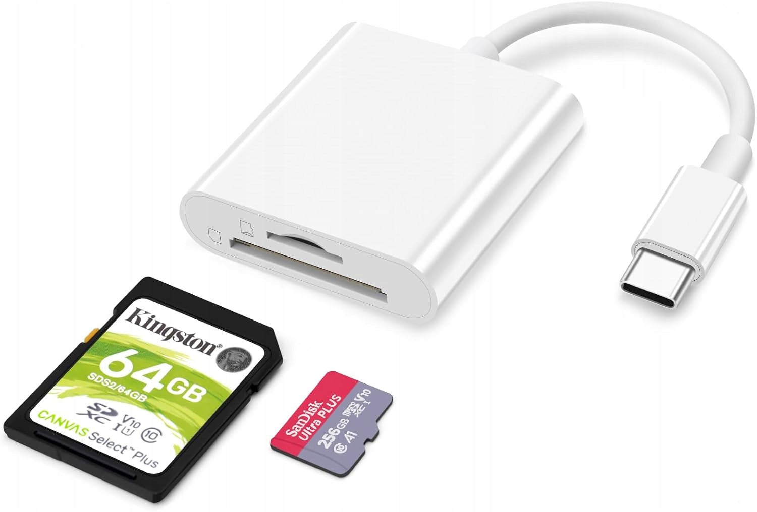CZYTNIK KART SD MICRO SD USB-C 2W1 OTG DO TELEFONU I LAPTOPA