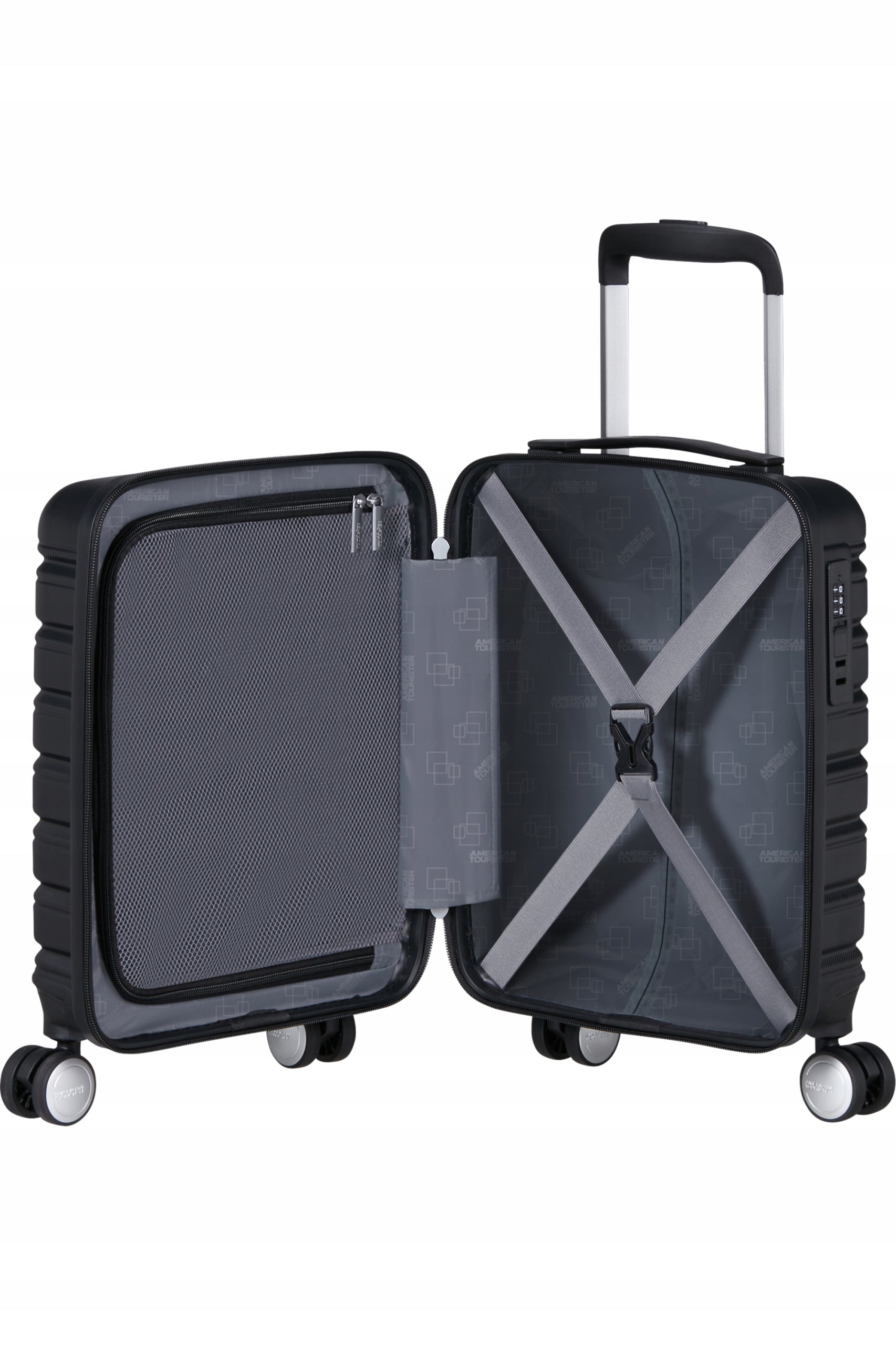 Cabin case American Tourister Flashline Underseater - shadow black Height 45 cm