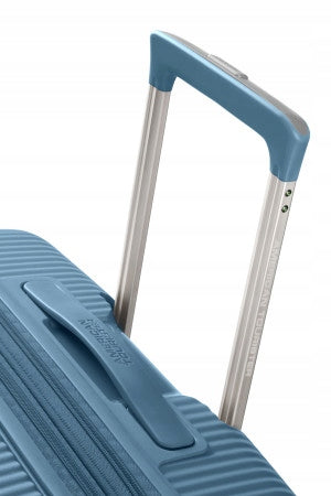 Cabin case American Tourister Soundbox 55/20 TSA EXP - Stone Blue Depth (shorter edge) 20 cm