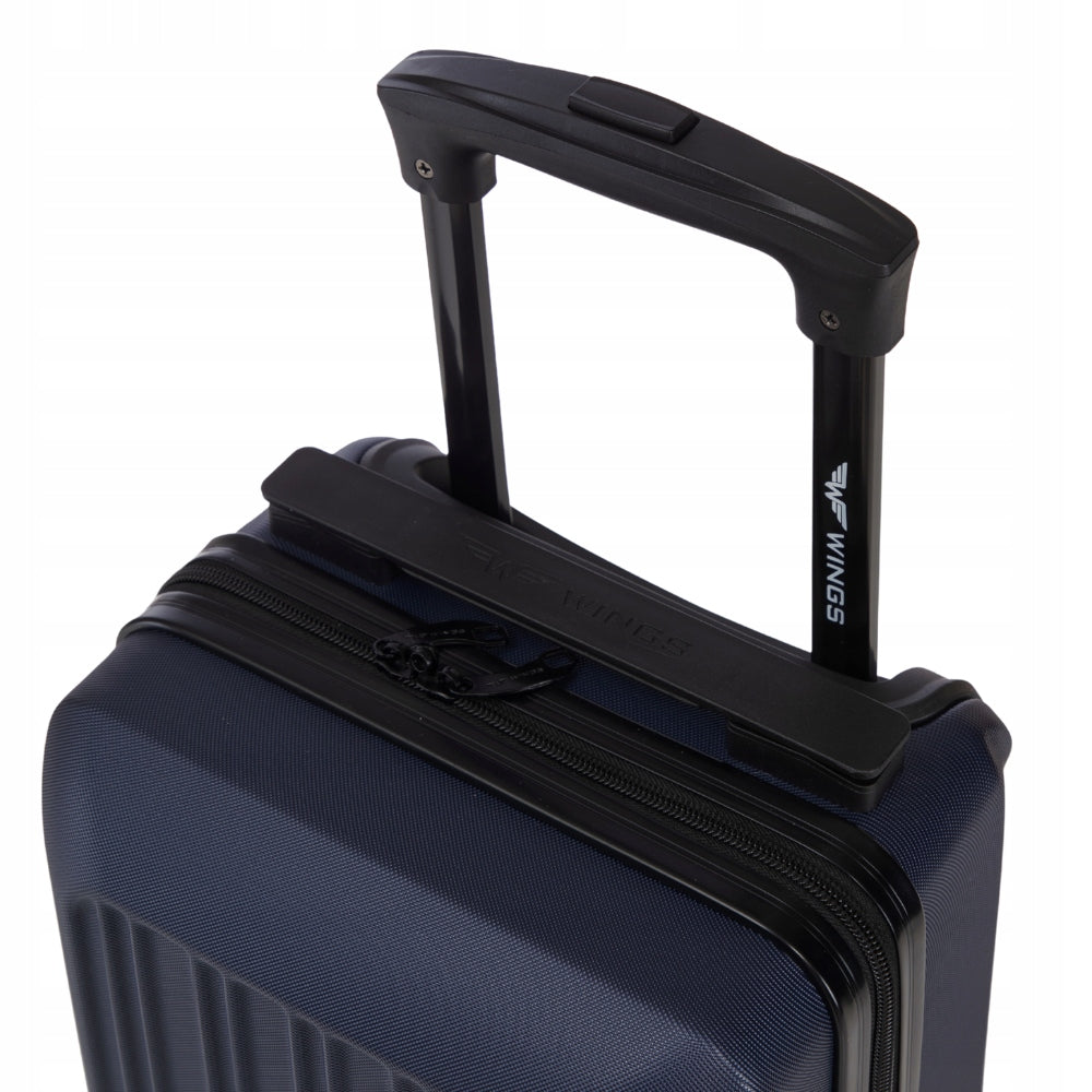 Cabin case free carry-on luggage on 4 wheels with ABS hard WINGS Model HRR01