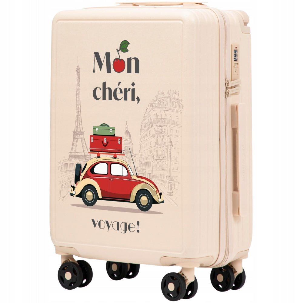 Cabin case hand luggage for aircraft on 4 wheels hard ABS WINGS