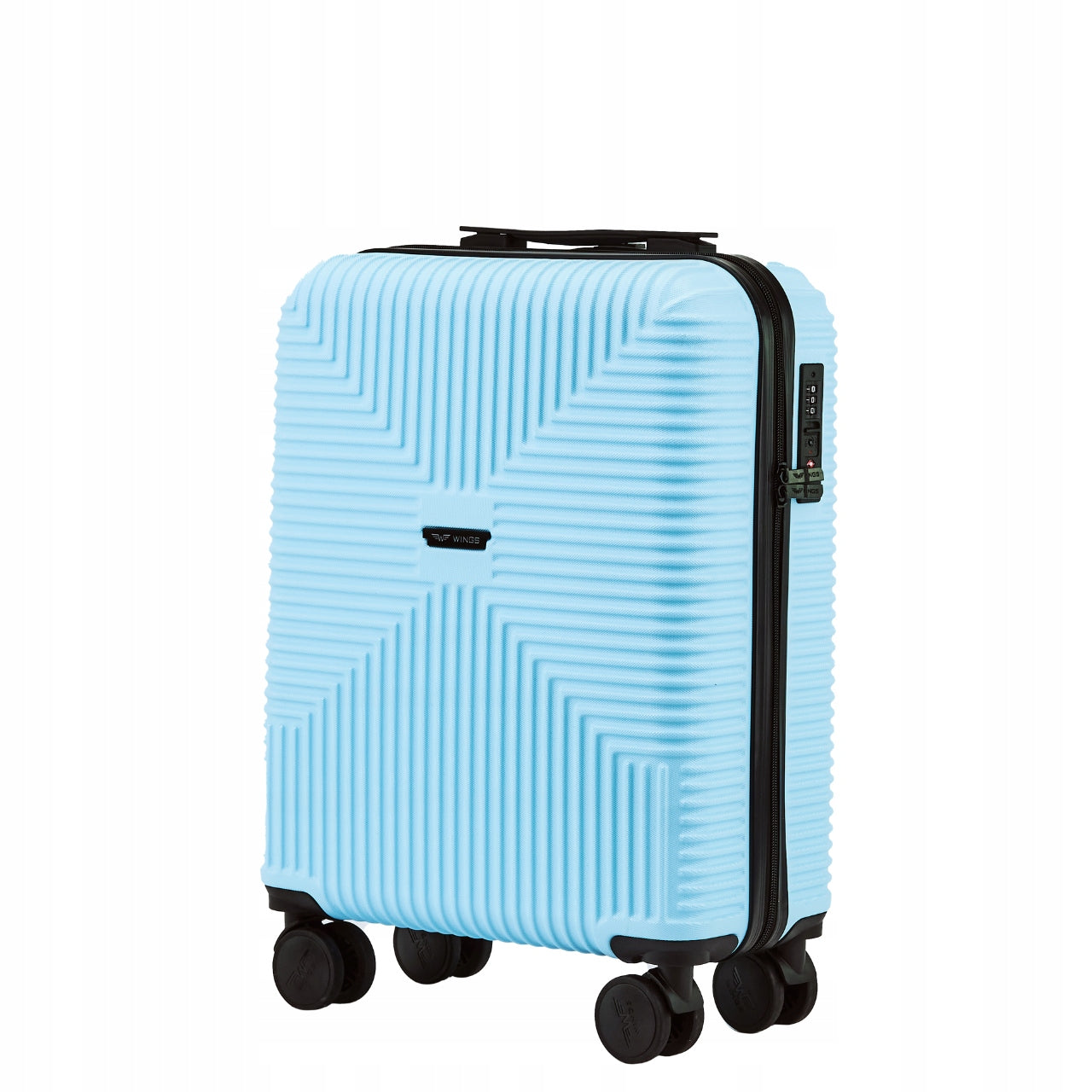 Cabin case small S WINGS 20" EKO polycarbon with recycling roomy 4 wheels Height 55 cm