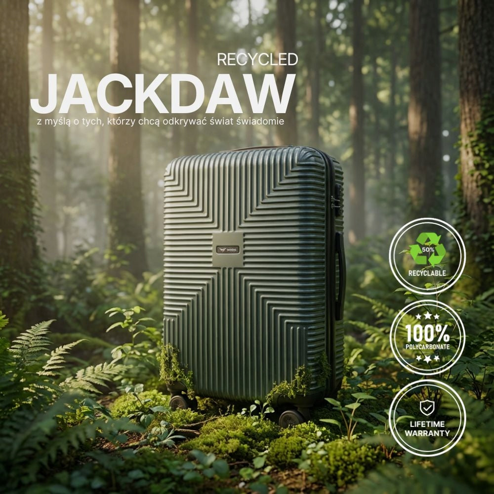 Cabin case small S WINGS 20" EKO polycarbon with recycling roomy 4 wheels Packaging status original