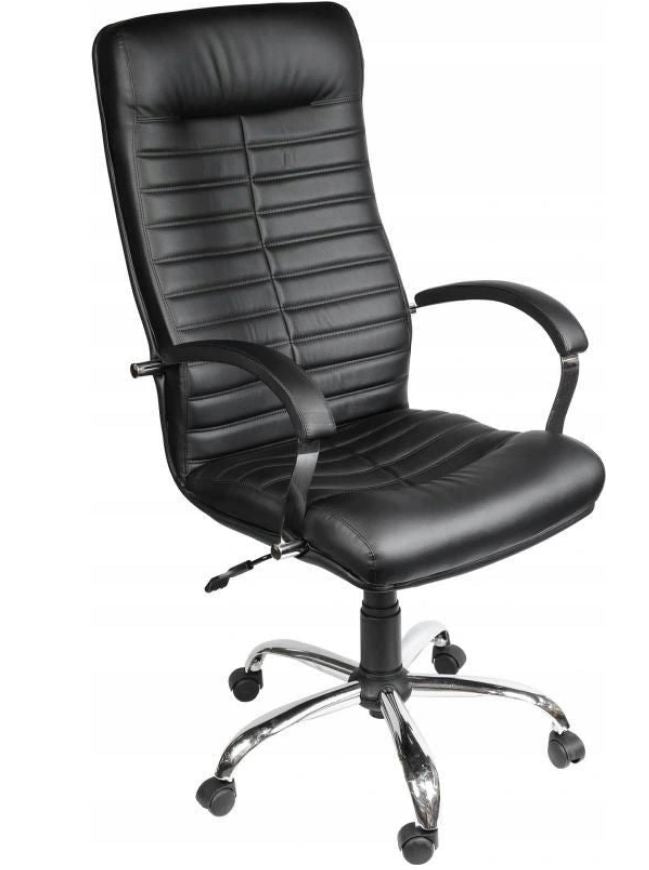 Cabinet chair ORION leather black Nowy Styl