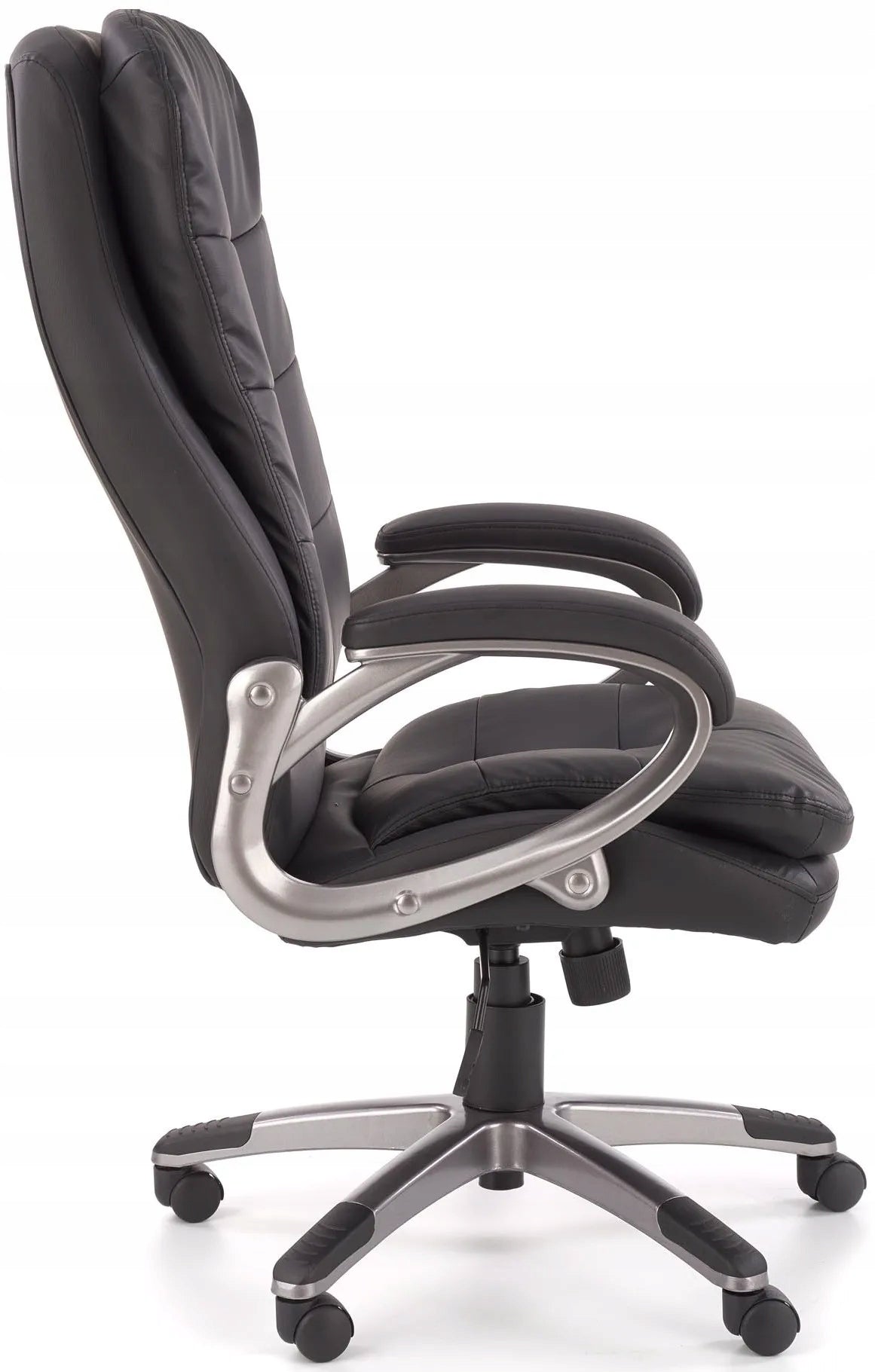 Cabinet chair PRESTON black leather Halmar Packaging status original