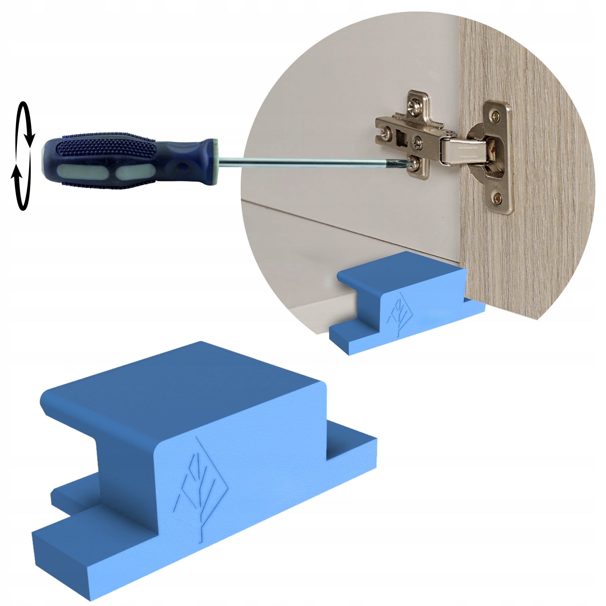 Cabinet front mounting device - precision without measuring 2mm