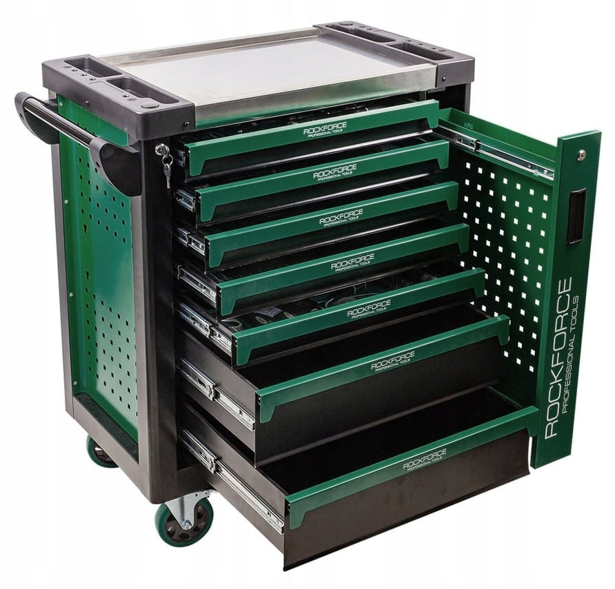 Cabinet tool trolley workshop set 274 el. 7 drawers Rockforce