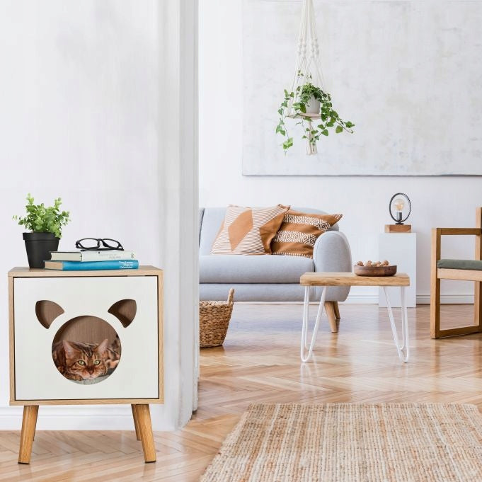 Cabinet with cat entrance and door Trade name Szafka z wejściem dla kota i drzwiczkami