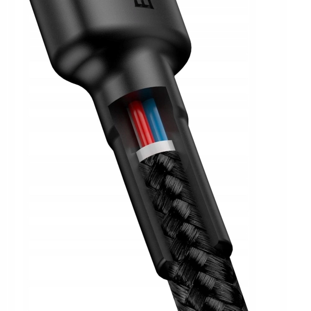 Cable Baseus CATKLF-G91 USB-C - USB-C PD QC 60W 3A 480Mb/s 1m Color black