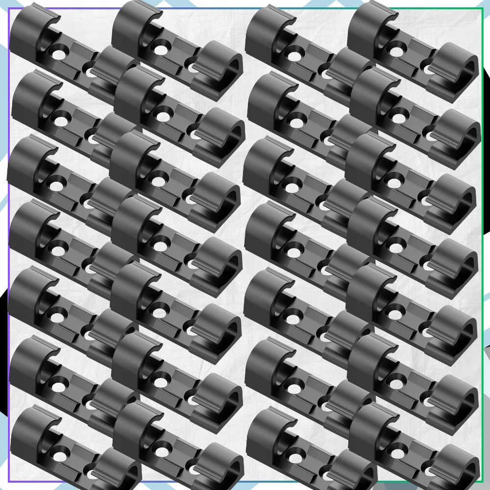 Cable Clips Wire Organizer Self Adhesive Handles 3M Set of 30 Pcs EAN (GTIN) 5905042422924