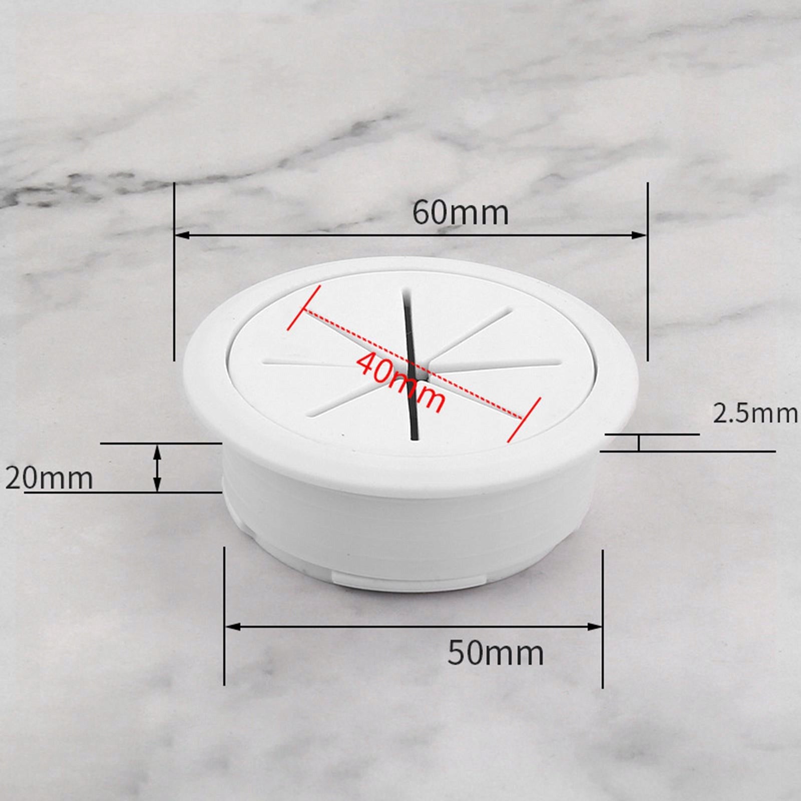 Cable Hole Cover Arrange Wires & Cords through Desktop Equipment Cord White Brand no brand