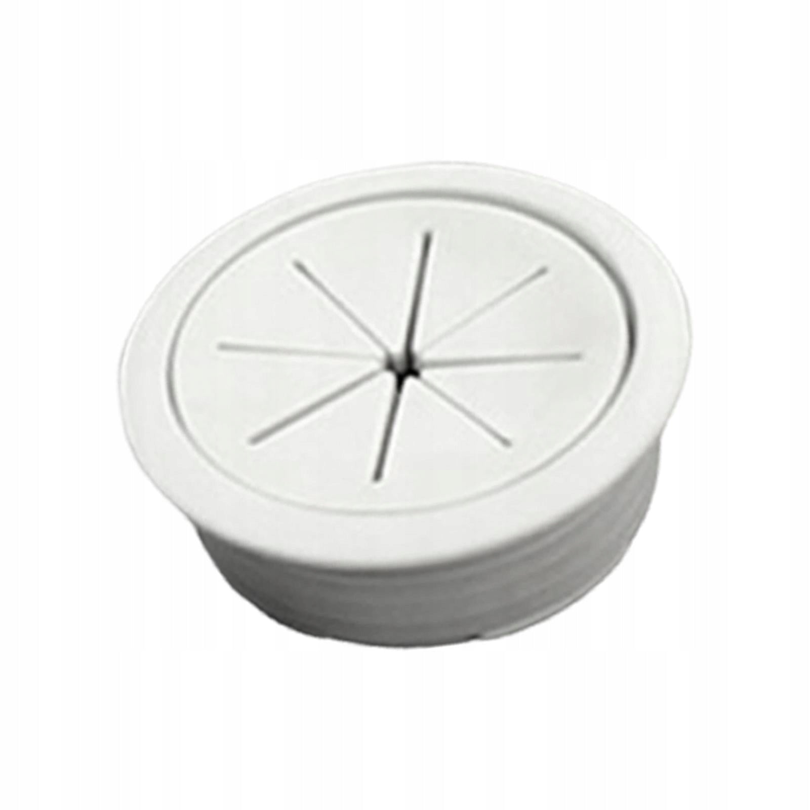 Cable Hole Cover Arrange Wires & Cords through Desktop Equipment Cord White