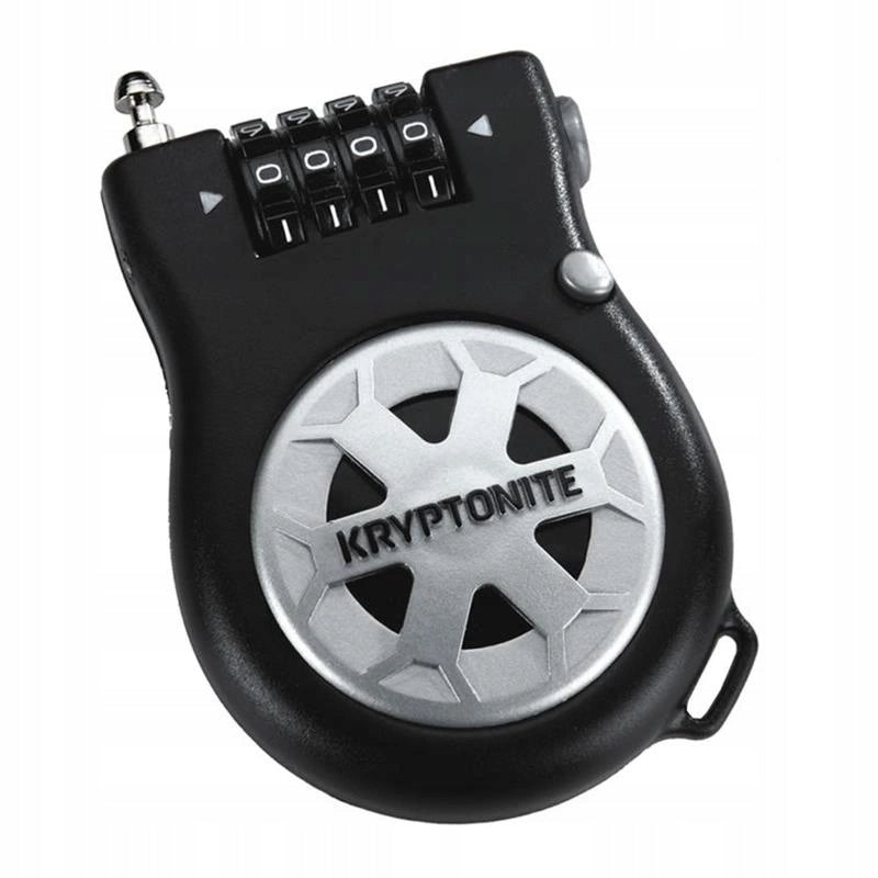 Cable KRYPTONITE R2 RETRACTOR COMBO CABLE black