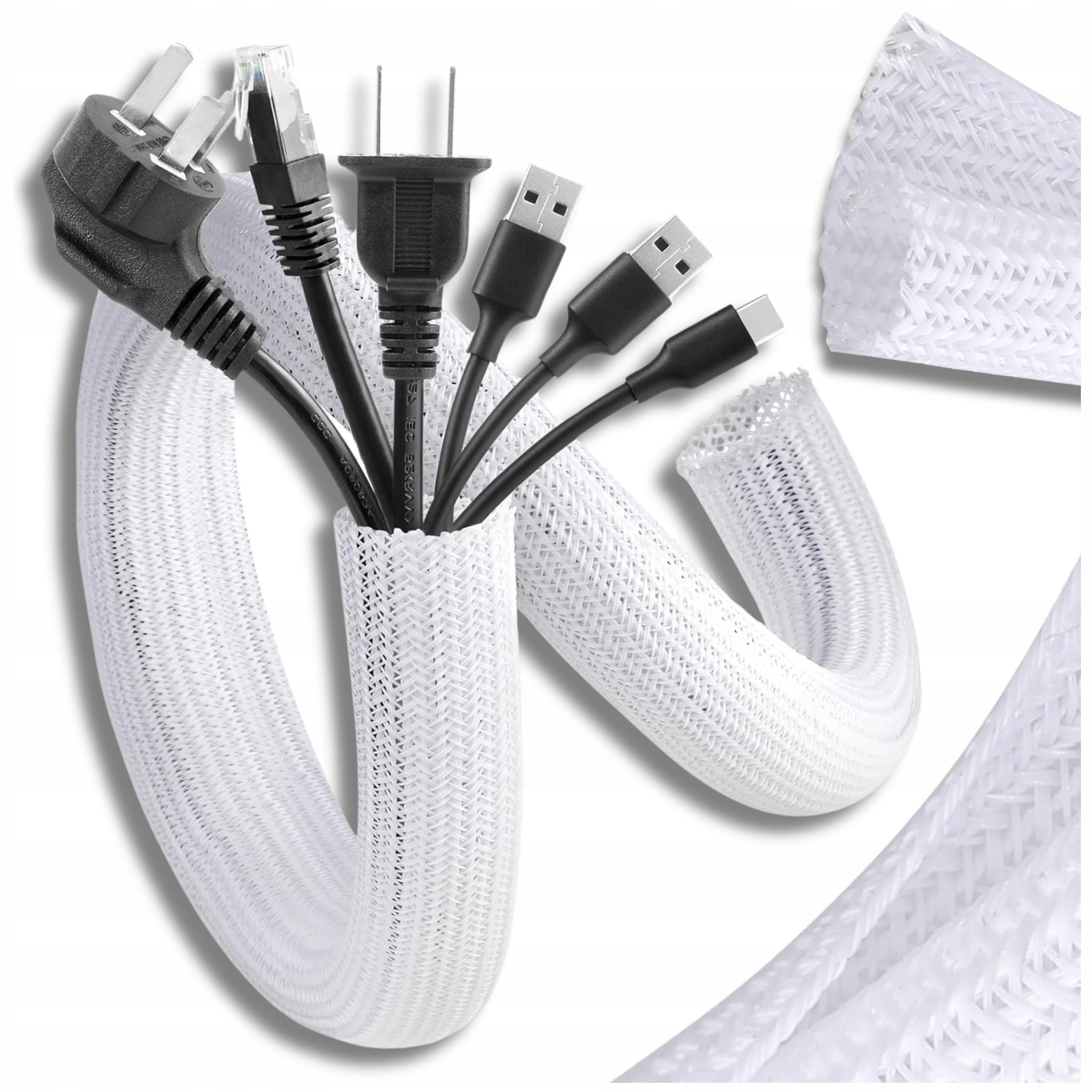 Cable Masking Band Cable Cover White Organizer 1m Packaging status original