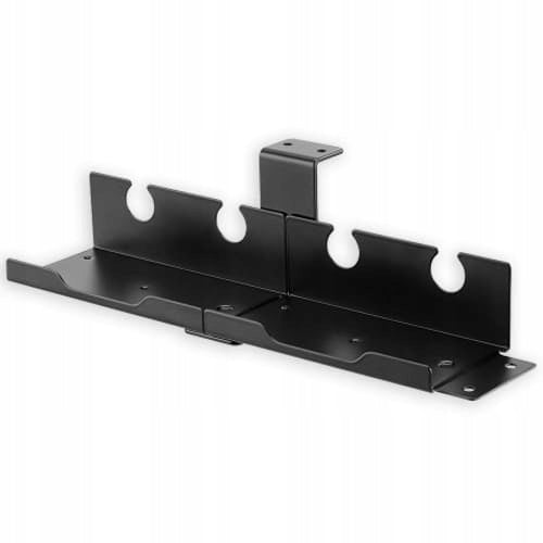 Cable ORGANIZER Wires Tabletop Desk Basket Half Spacetronik black