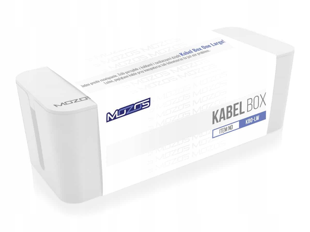 Cable Organizer Mozos KBO-LW Power Strip Container White