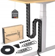 Cable Organizer Spine Magnetic Masking Machine Black Holder 130cm