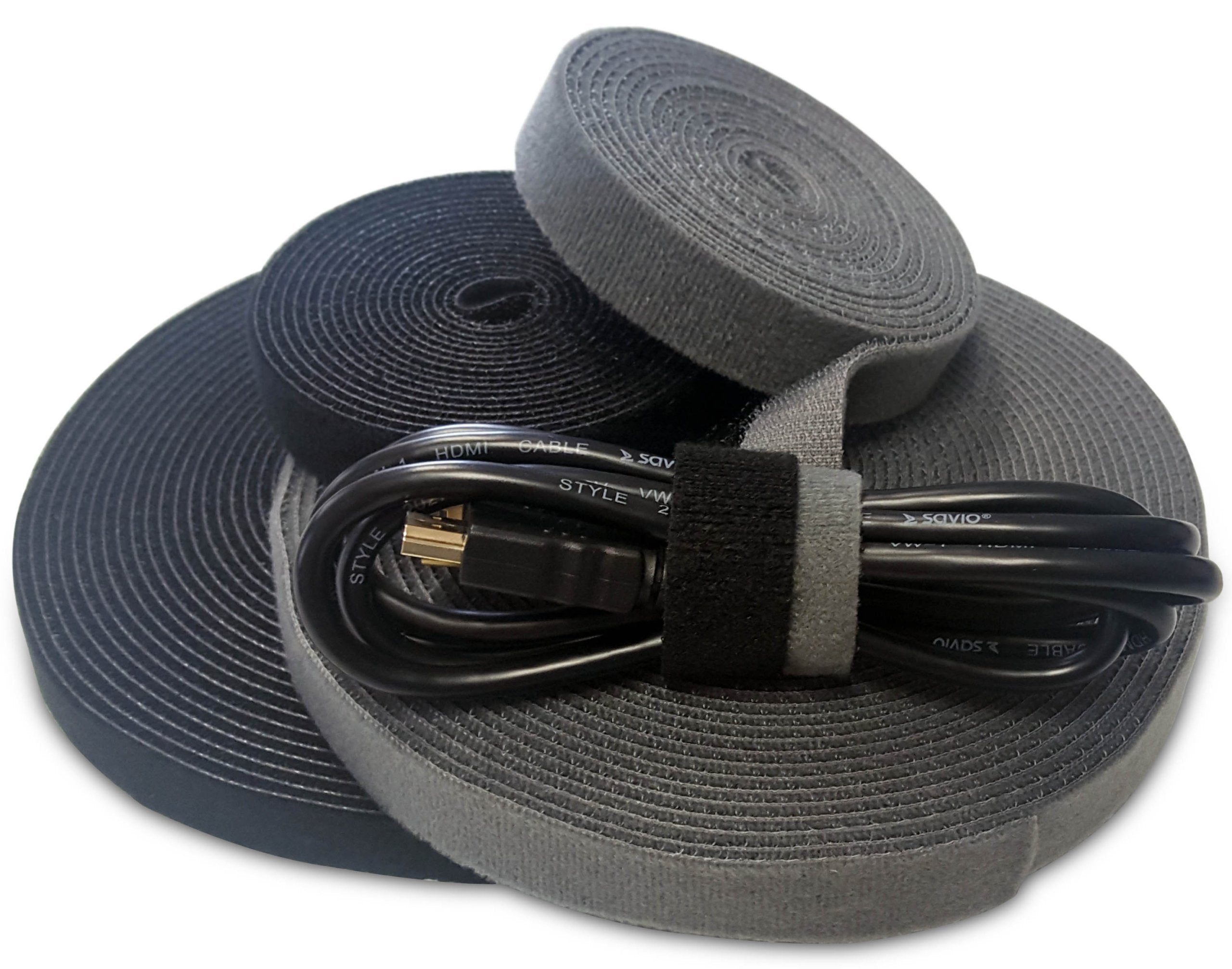 Cable Organizer Wire Velcro Band Black 10m 20mm Velcro Tape Cable EAN (GTIN) 5901986043584