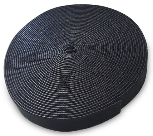 Cable Organizer Wire Velcro Band Black 10m 20mm Velcro Tape Cable